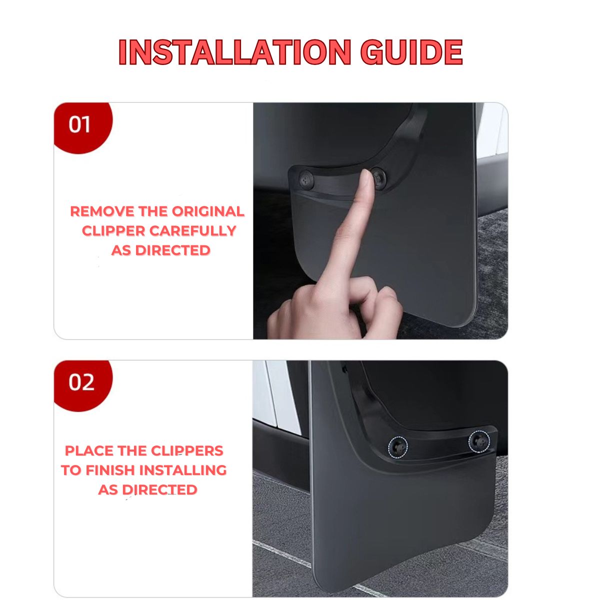 Mud Flaps Mud Guard for Tesla car Model Y Mud Flaps Tire Protector Mudflaps Tesla Mod Y (Set of 4)