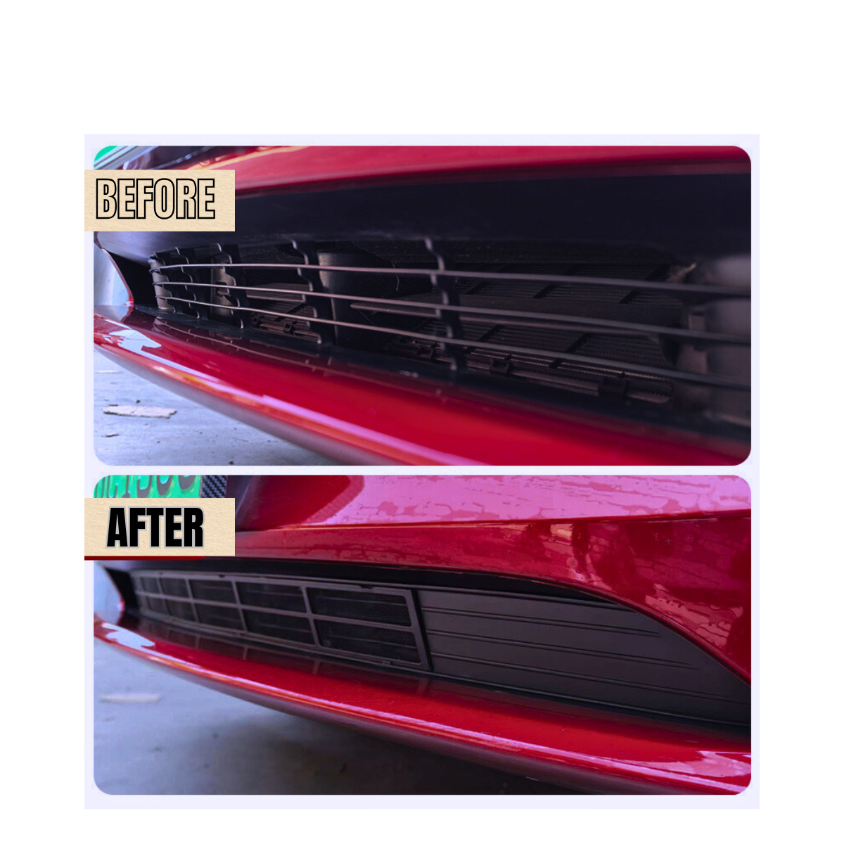 Tesla Model 3 Car Lower Bumper Anti Insect Net Protective Mesh Grill Panel for 2017-22 models