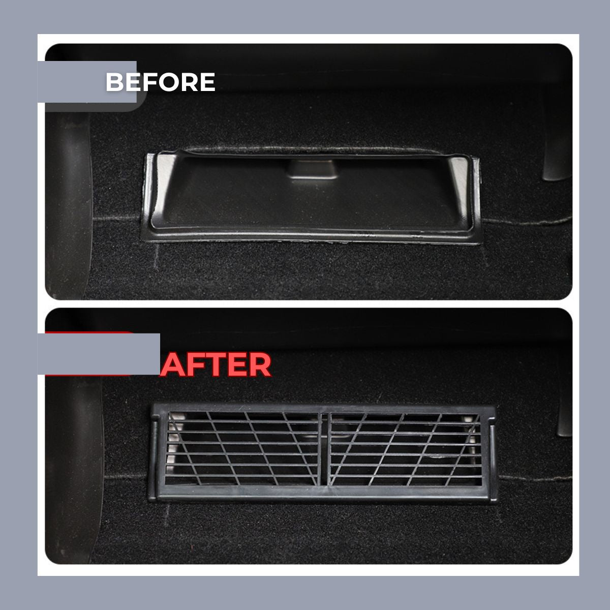 Growvision trade Model Y Backseat Air Vent Cover Grilles Protector 2020~2024 Model Y Gen 2 (2 Pack)