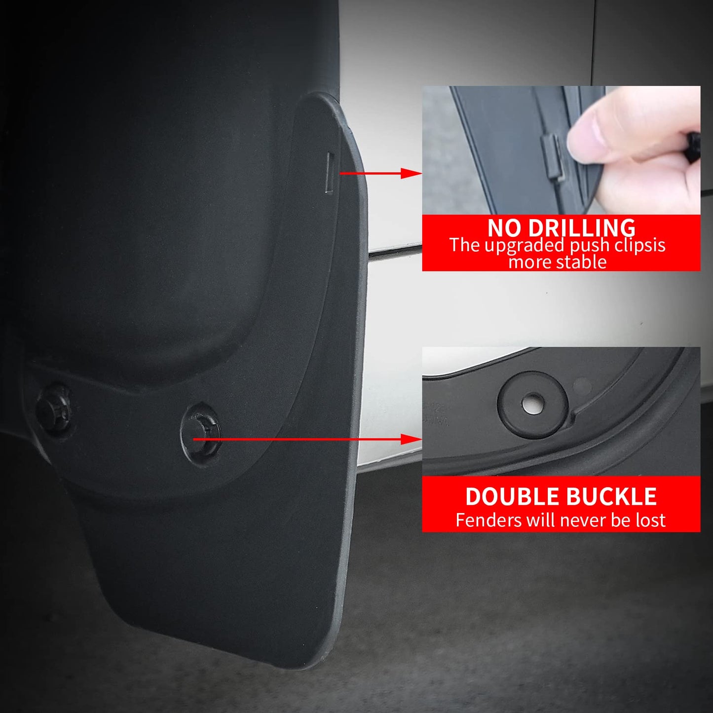 Mud Flaps Mud Guard for Tesla car Model Y Mud Flaps Tire Protector Mudflaps Tesla Mod Y (Set of 4)