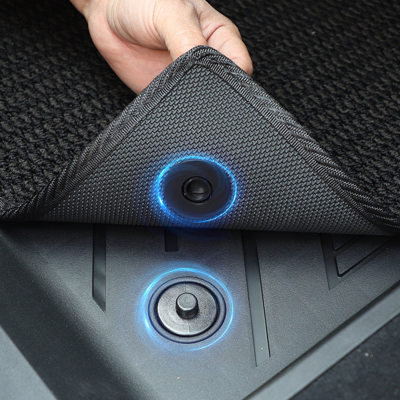 Floor Mats for Tesla Model 3 Year 2017-2023 Car Floor mats TPE (2 Front & 1Rear, Black)