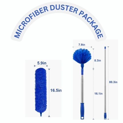 Glowvision Trade Dusters for Clean,with Extension Pole Ceiling Fan Window Cleaner, (1set 3 Count)